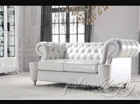 classic italian off white leather living room sofas | ... leather sofa/European design classica ...