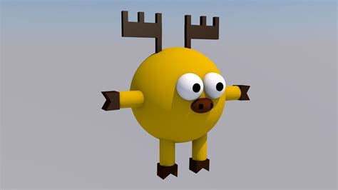 Loshiash Smeshariki free VR / AR / low-poly 3D model | CGTrader