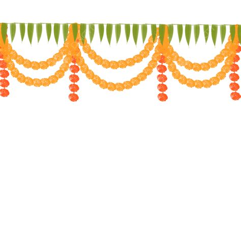 Toran With Marigold Garland, Marigold Toran, Toran Decoration For ...