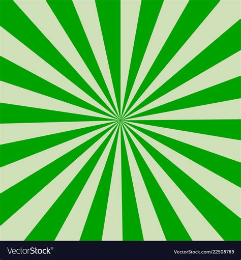 Retro rays green background Royalty Free Vector Image