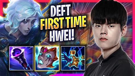 DEFT FIRST TIME PLAYING NEW CHAMPION HWEI! - KT Deft Plays Hwei SUPPORT vs Nautilus! | Season ...