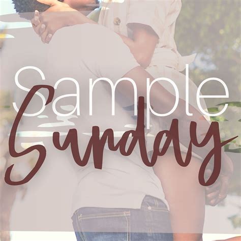 Only Friends Sample Sunday