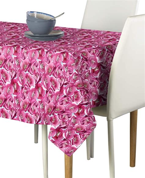 Amazon.com: Fabric Textile Products Spring Blossoms Pink Tablecloth 60"x104": Home & Kitchen