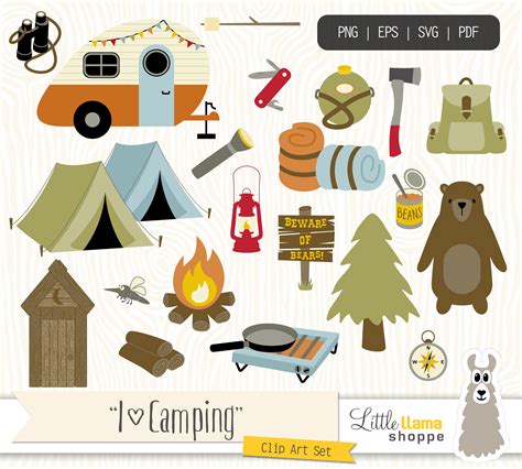 Camping Clipart Backpacking Clip Art Camp Clipart Hiking - Etsy Canada