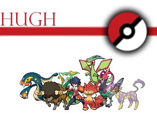 Pokemon trainer Hugh team by Voltex12345 on DeviantArt