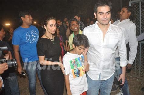 Arbaaz Khan along with his family at the midnight mass for Christmas Media