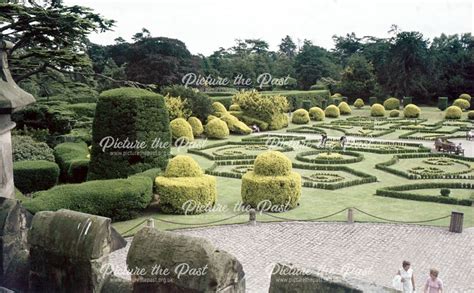 View of the gardens from Elvaston Castle, Elvaston Castle Country Park, Elvaston, 1974