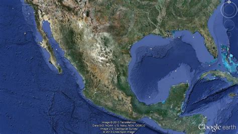 MAPA DE MÉXICO SATELITAL DE