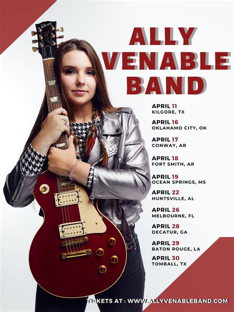 Ally Venable Band Tour Dates, Concert Tickets, & Live Streams