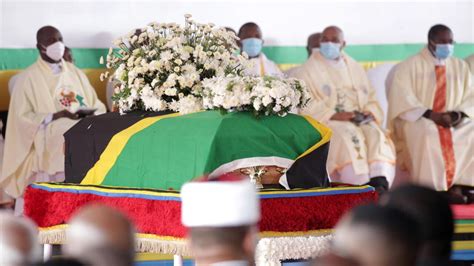 Tanzania gives hero's burial to President Magufuli who denied Covid-19