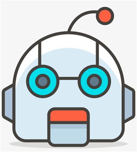 Robot Face Emoji - Robot Face Clip Art Transparent PNG - 866x650 - Free ...