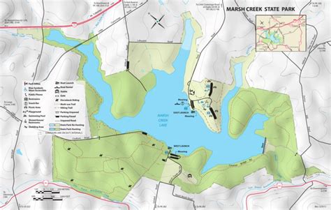 Marsh Creek State Park Map by Avenza Systems Inc. | Avenza Maps