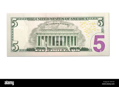 Five Dollar Bill Coloring Page