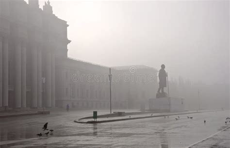 Foggy cityscape stock image. Image of architecture, classics - 16647173