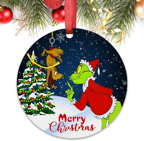 Amazon.com: Funny Cartoon Christmas Ornaments for Trees 2023,Green ...