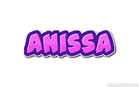 Anissa Logo | Free Name Design Tool from Flaming Text