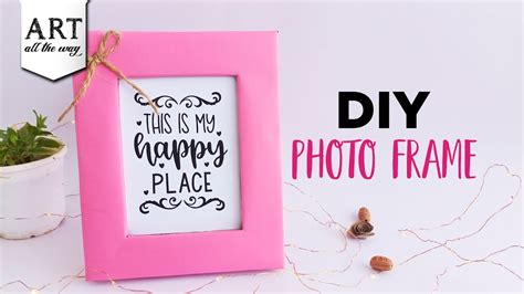 DIY Photo Frame | Picture Frames | Desk Decor | Photo Frame Ideas ...