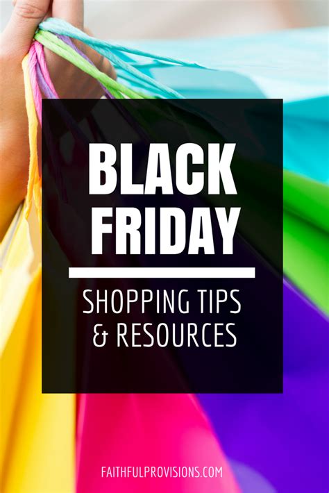 Black Friday Shopping Tips & Resources - Faithful Provisions