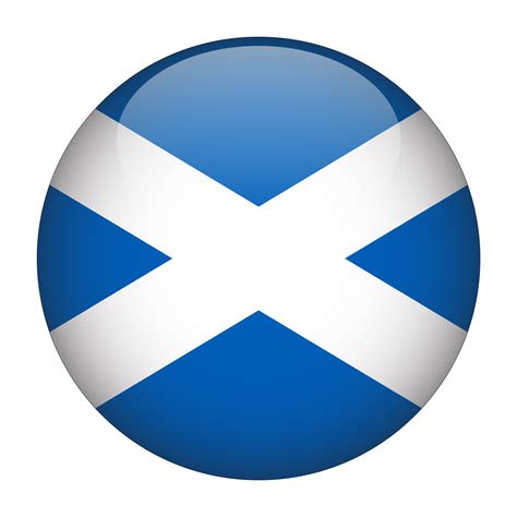 Scotland 3D Rounded Flag with Transparent Background 15272210 PNG