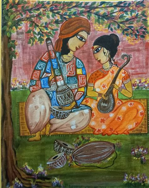 Buy Folk Artist Baul Painting at Lowest Price by Paramita Goswami