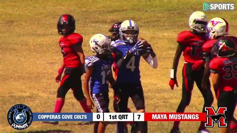 Copperas Cove Colts v.s. Maya Mustangs - 12u Football (Live Recording) - YouTube
