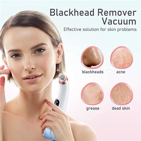 Blackhead Remover Pore Vacuum, Water Circulation Black Head Extractions Tool, Pimple Extractor ...