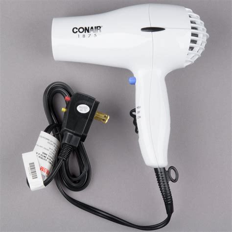 Conair 247W White Compact Hair Dryer - 1875W