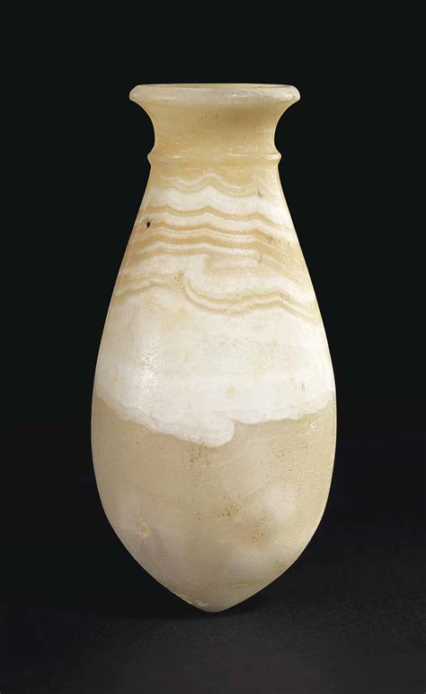 AN EGYPTIAN BANDED ALABASTER JAR , NEW KINGDOM, 18TH DYNASTY, CIRCA 1550-1292 B.C. | Christie's