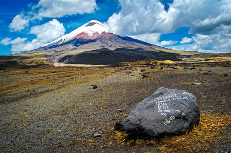 Cotopaxi Volcano on a Sunny Day Stock Photo - Image of majestic, snow: 177053246