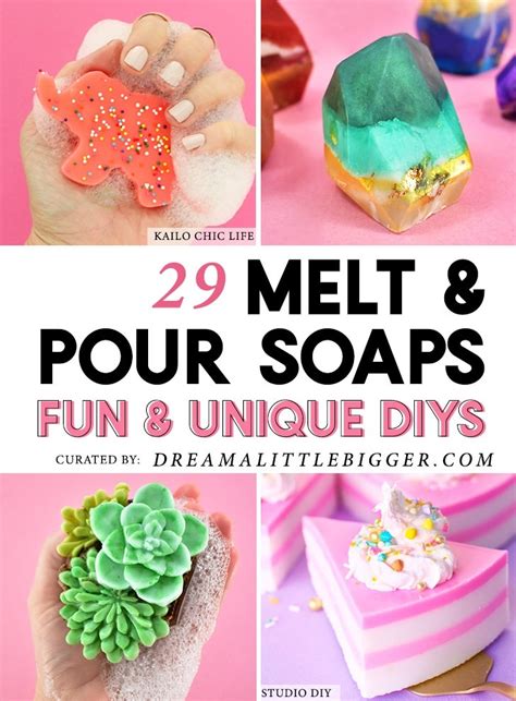 29 DIY Fun and Colorful Melt and Pour Soaps ⋆ Dream a Little Bigger