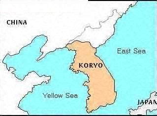 Map of Koryo Koryo Dynasty 918 | Yellow sea, Japan, Korean dynasty