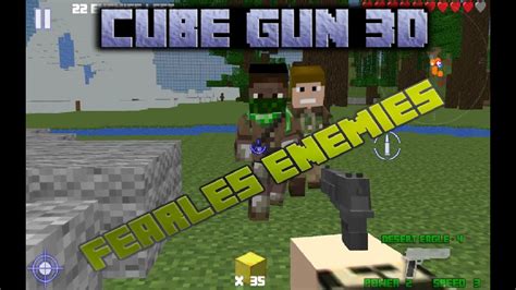 Cube Gun Survival Game Wood Challenge Minecraft Mode Android Gameplay - YouTube