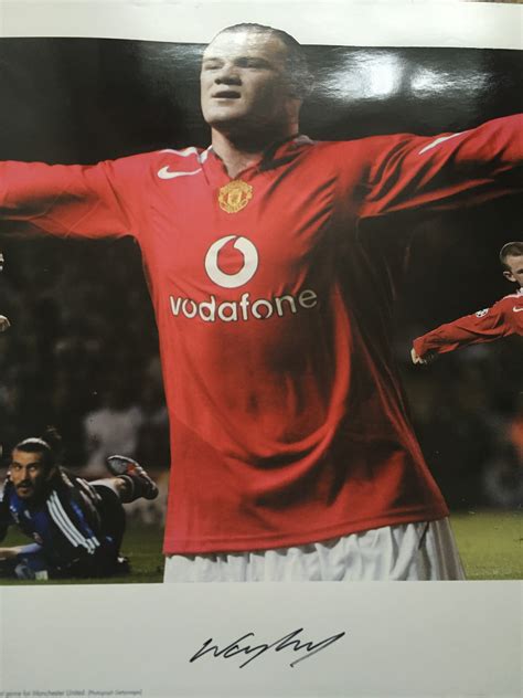 Signed Wayne Rooney Manchester United Photo Montage - Its Signed ...