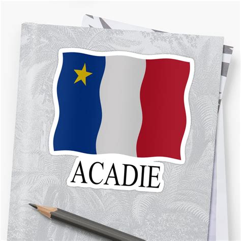 "Acadian flag" Sticker by stuwdamdorp | Redbubble