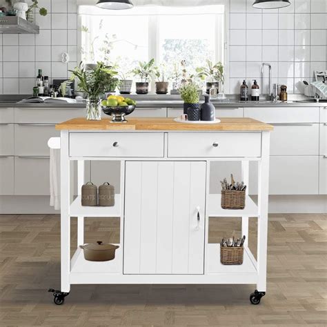 Best Wood Kitchen Carts On Wheels – Home & Home