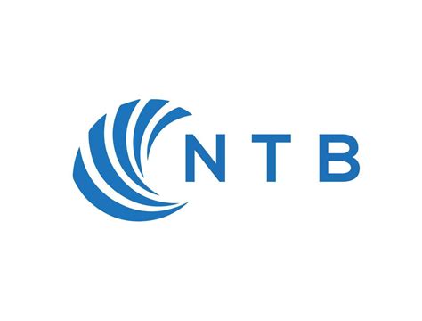 NTB letter logo design on white background. NTB creative circle letter logo concept. NTB letter ...