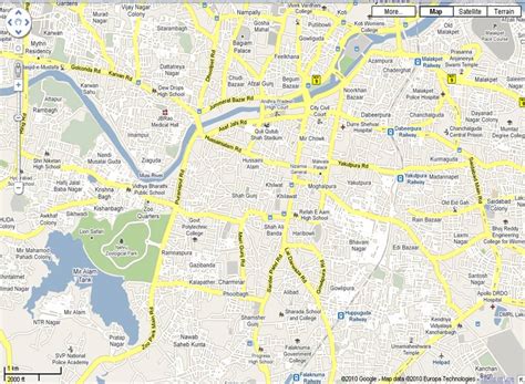 Hyderabad Old City Map - Hyderabad India Online