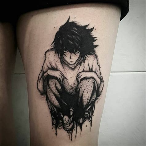 200+ Meaningful Tattoo Ideas for Men (2021) Unique First Designs | Anime tattoos, L tattoo, Note ...