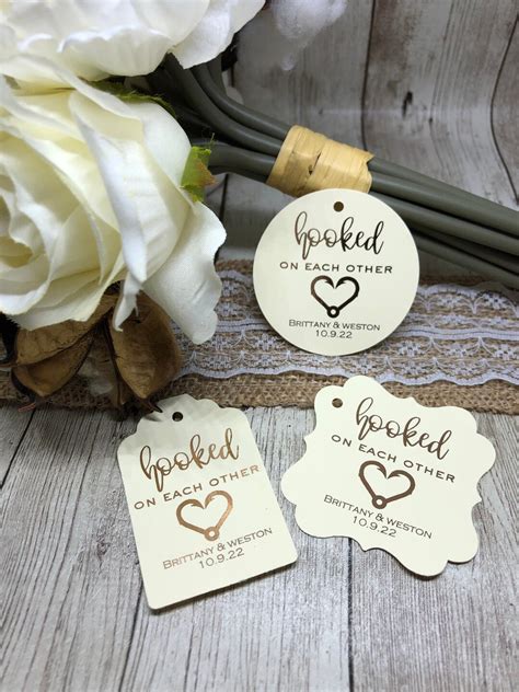 Personalized Wedding Favor Tags Wedding Tags Gold Foil Tags - Etsy