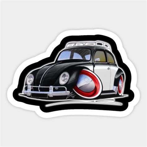 VW Beetle (Custom I) - Volkswagen - Sticker | TeePublic