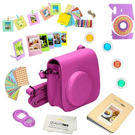 Fujifilm Instax Mini 9 Accessories kit (Purple) Includes a 12-piece Bundle For the Fujifilm ...