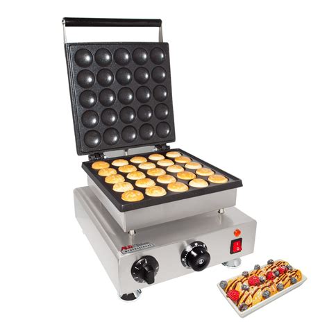 ALDKitchen Poffertjes Maker | Electric Mini Dutch Pancake Maker | 25 PCS | Stainless Steel ...