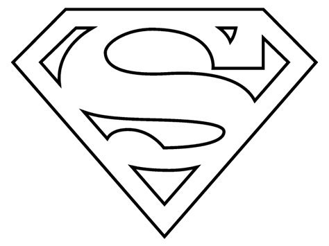 Free Coloring Page 31 Dec 2021 Superman Logo