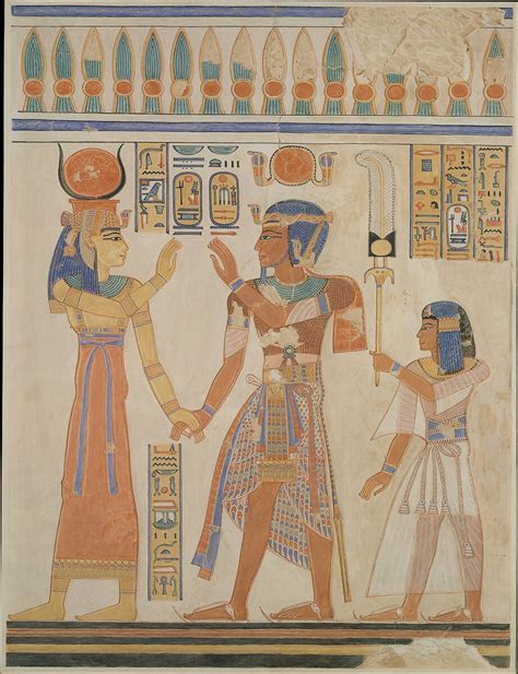 Nina de Garis Davies | Ramesses III and Prince Amenherkhepeshef before Hathor | New Kingdom ...