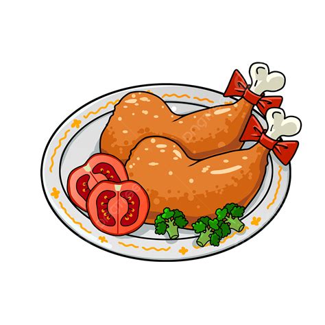 Chicken Legs Clipart PNG Images, Christmas Chicken Leg Cartoon, Christmas, Chicken Legs, Leg PNG ...
