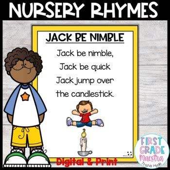 Jack Be Nimble Nursery Rhyme by First Grade Maestra Trisha Hyde