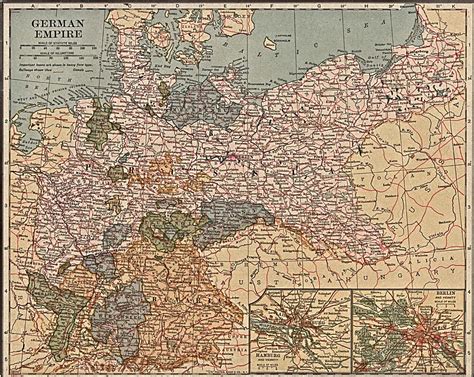 Landkarte Deutsches Reich 1937