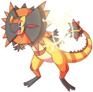 Mega Heliolisk Q - PokéFarm Q Official Wiki