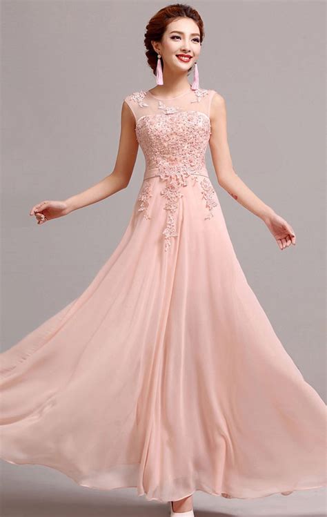 Peach Wedding Dress