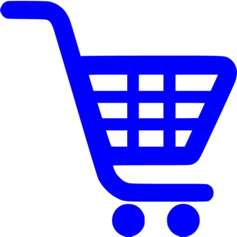 Blue shopping cart icon - Free blue cart icons